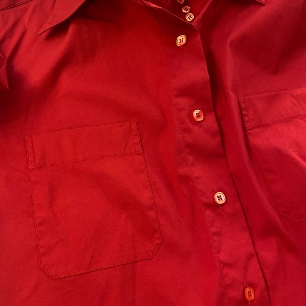 Fendi red shirt blouse, size 38(S) - Picture 3 of 11